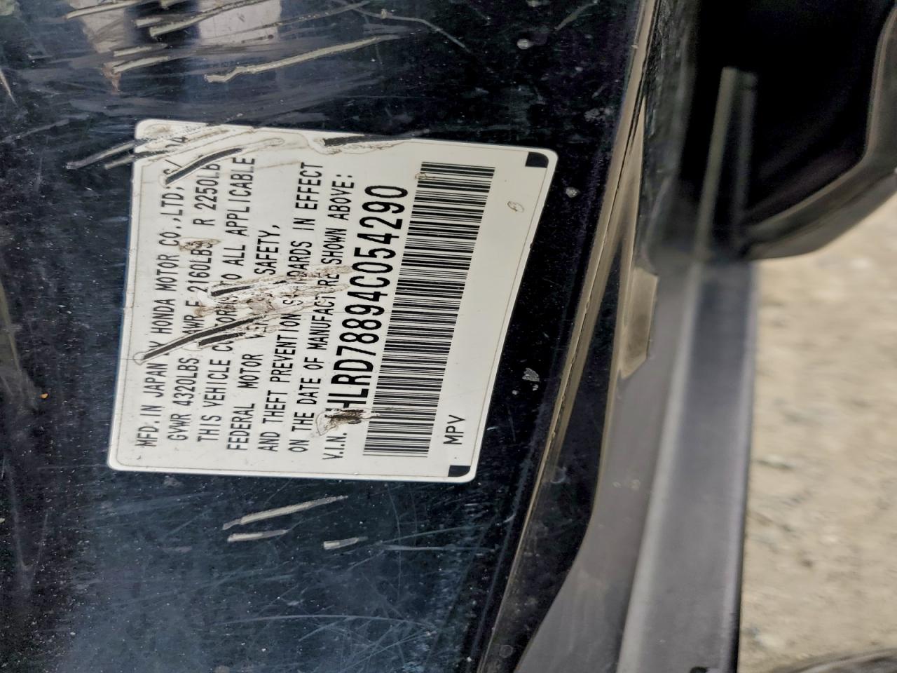 Lot #3305713753 2004 HONDA CR-V EX