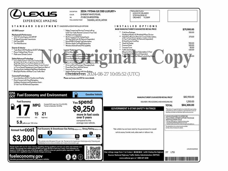 2024 LEXUS GX 550 LUX #3312448628