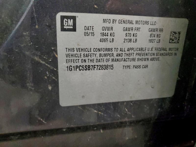 2015 CHEVROLET CRUZE LT #3315962129