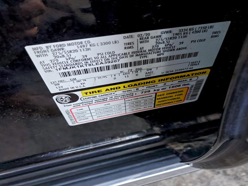 2020 FORD EXPEDITION #3310304044