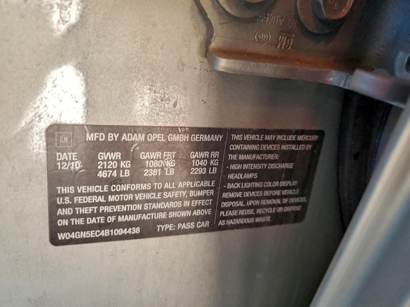 2011 BUICK REGAL CXL #3302663051