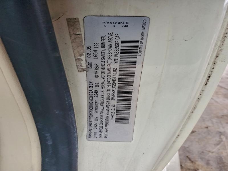 2009 VOLKSWAGEN NEW BEETLE #3311703227