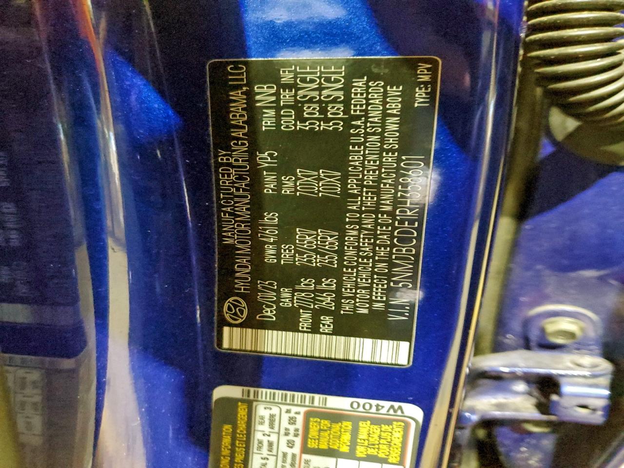 Lot #3304039486 2024 HYUNDAI TUCSON SEL