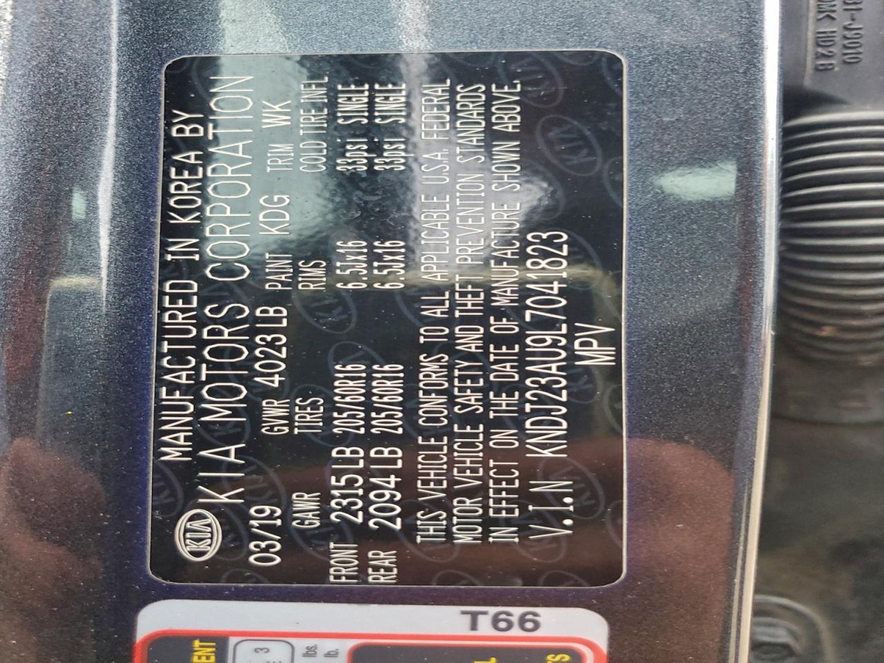 Lot #3305448073 2020 KIA SOUL LX