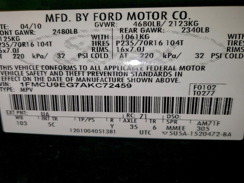 2010 FORD ESCAPE LIM #3303946708