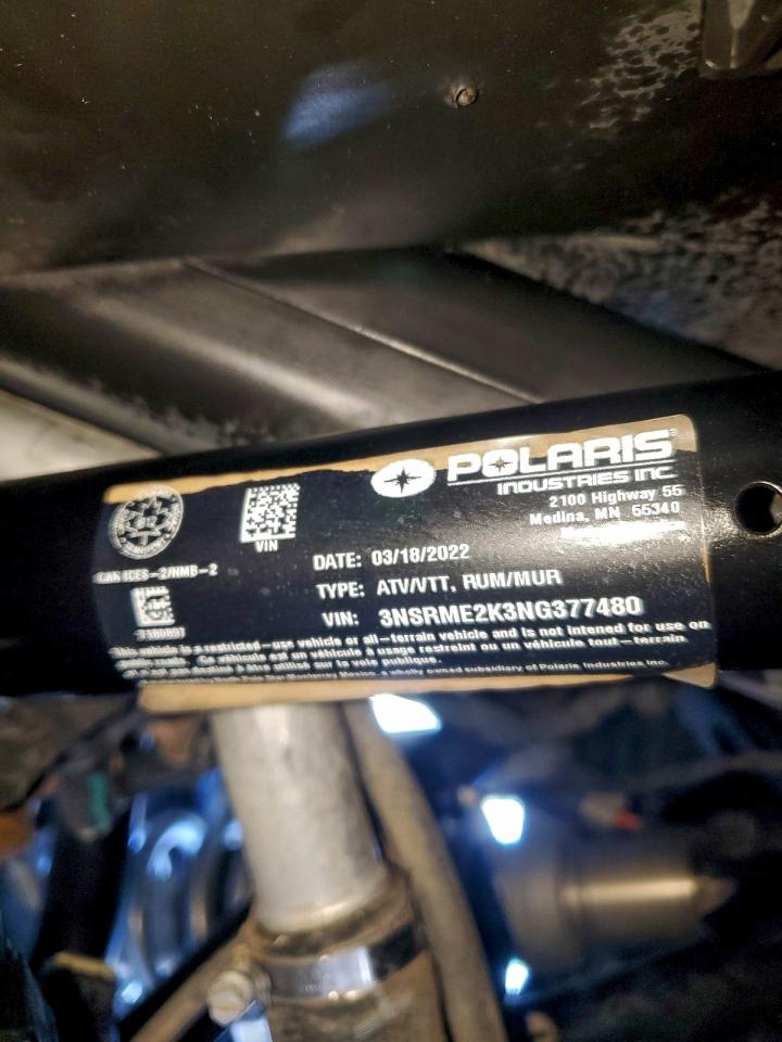 Lot #3305319338 2022 POLARIS RZR