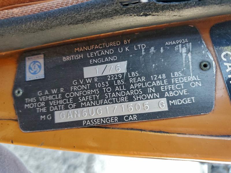 1976 MG MIDGET CON #3310305961