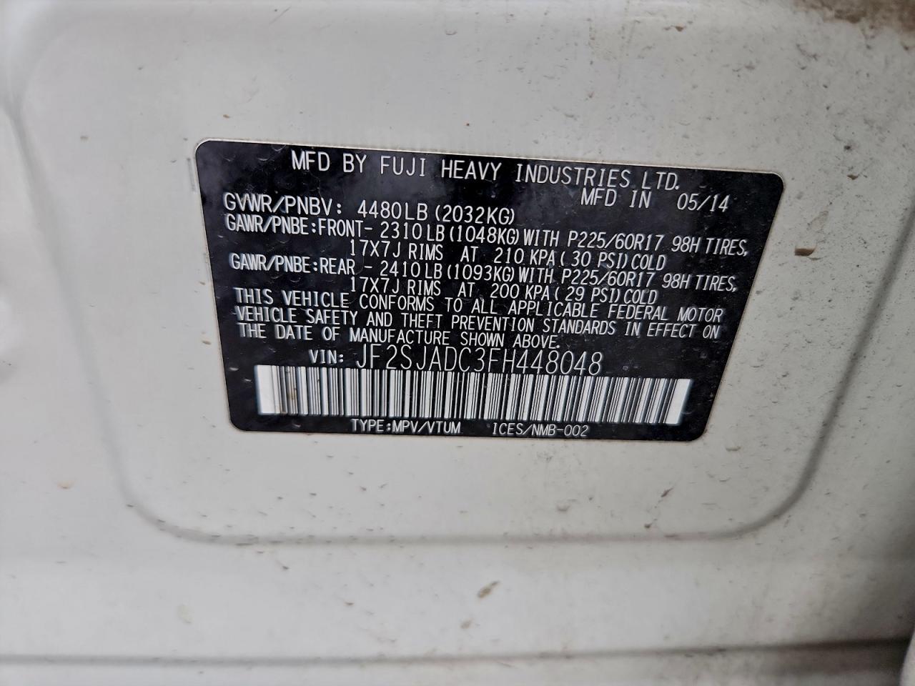 SUBARU FORESTER 2.5I PREMIUM