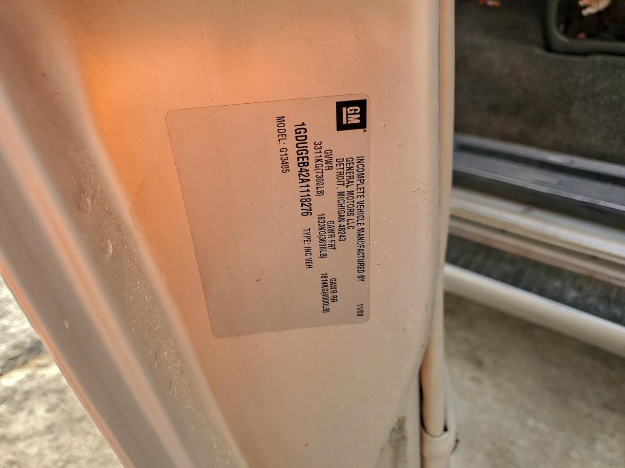 GMC SAVANA RV G1500 4LT