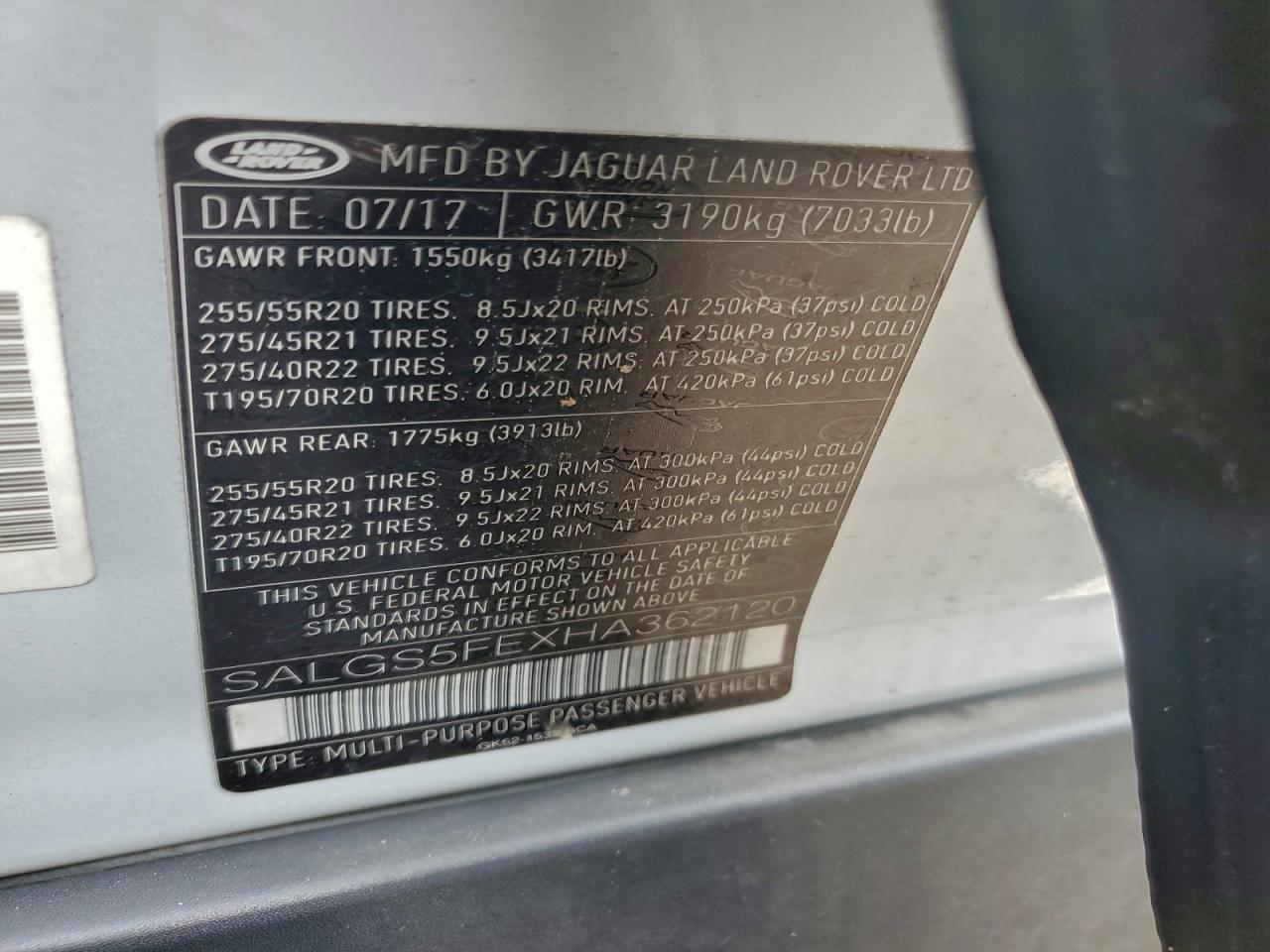 LAND ROVER RANGE ROVER SUPERCHARGED