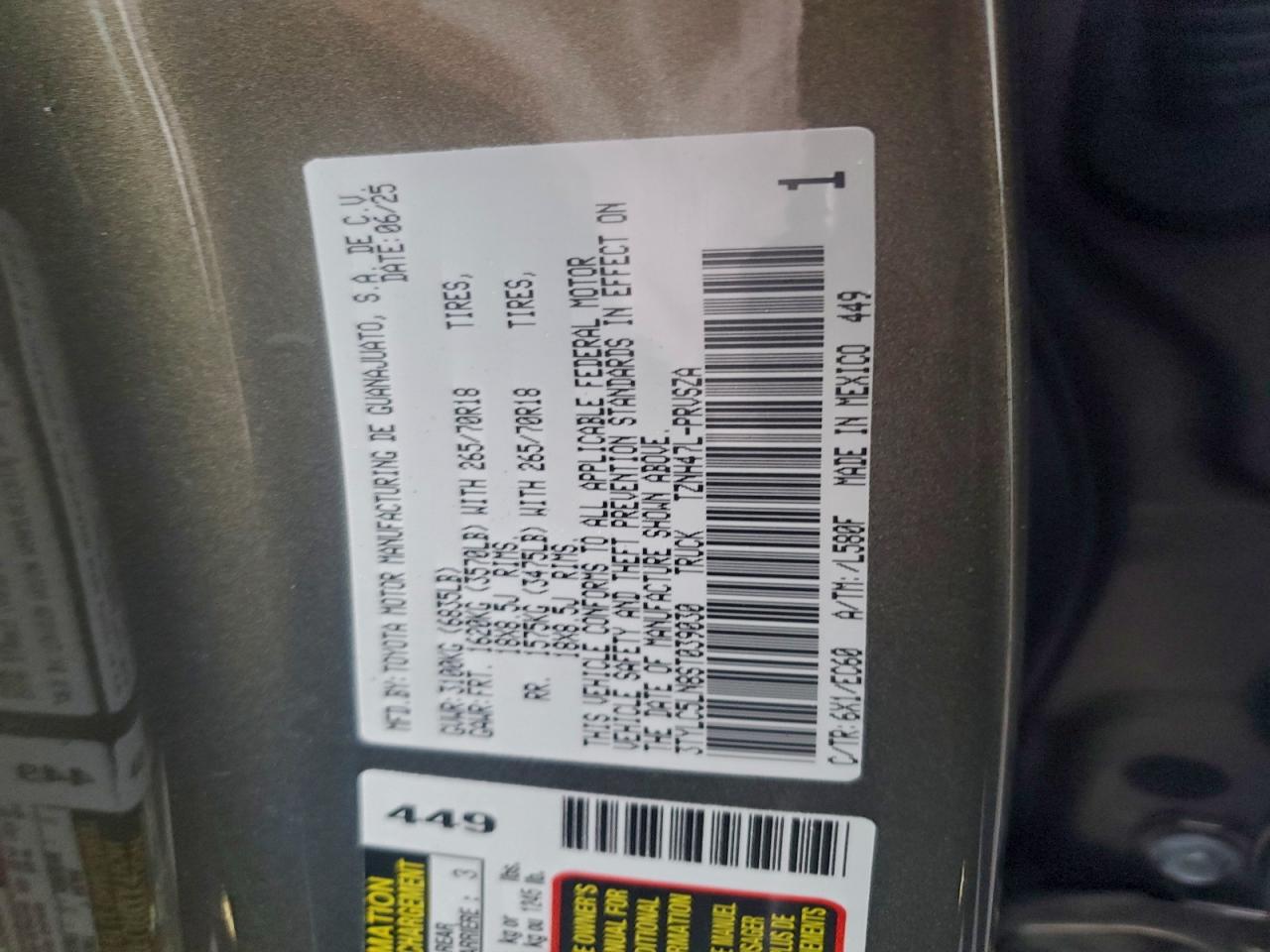 TOYOTA TACOMA DOUBLE CAB