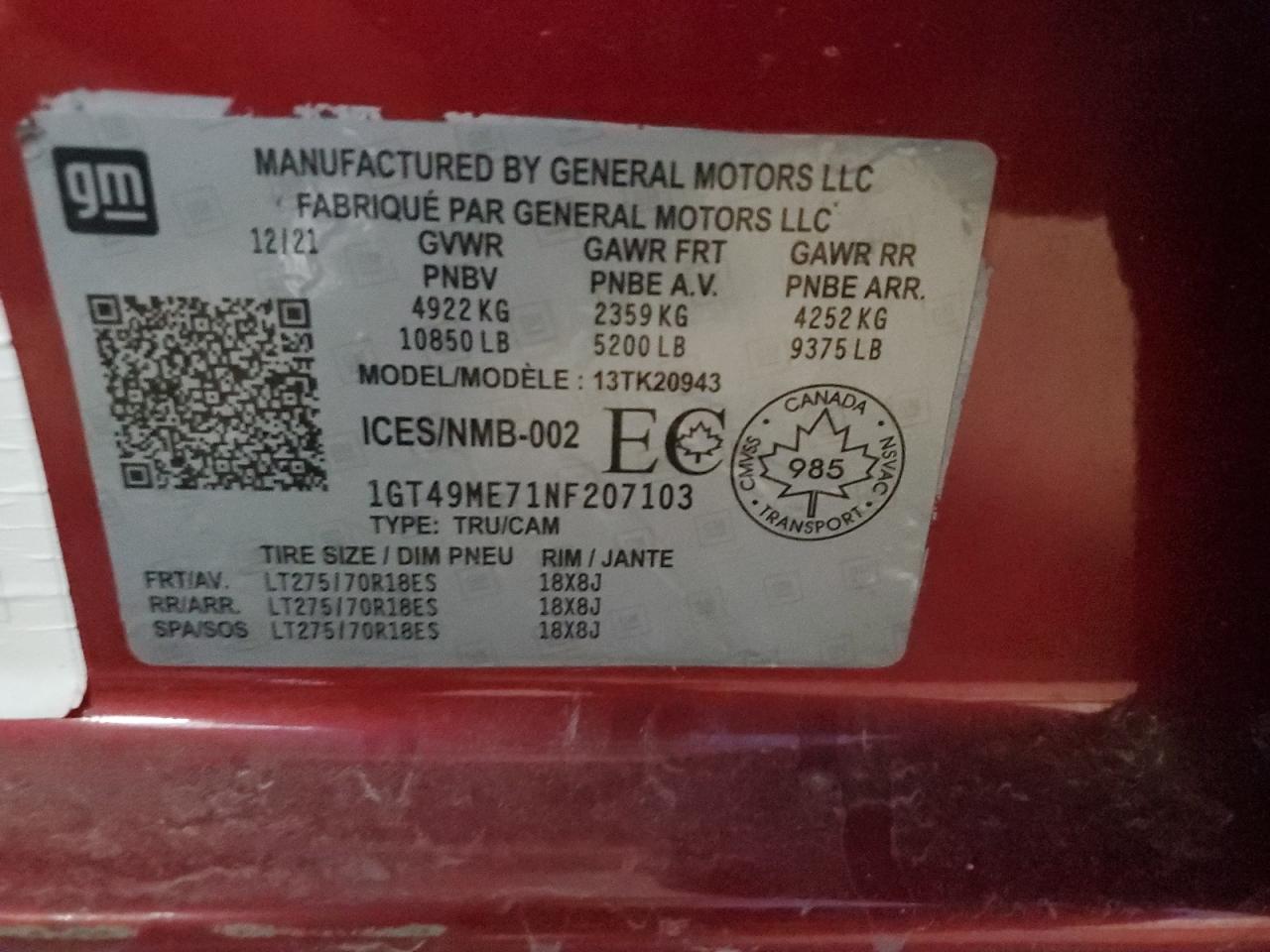 GMC SIERRA K2500 SLE