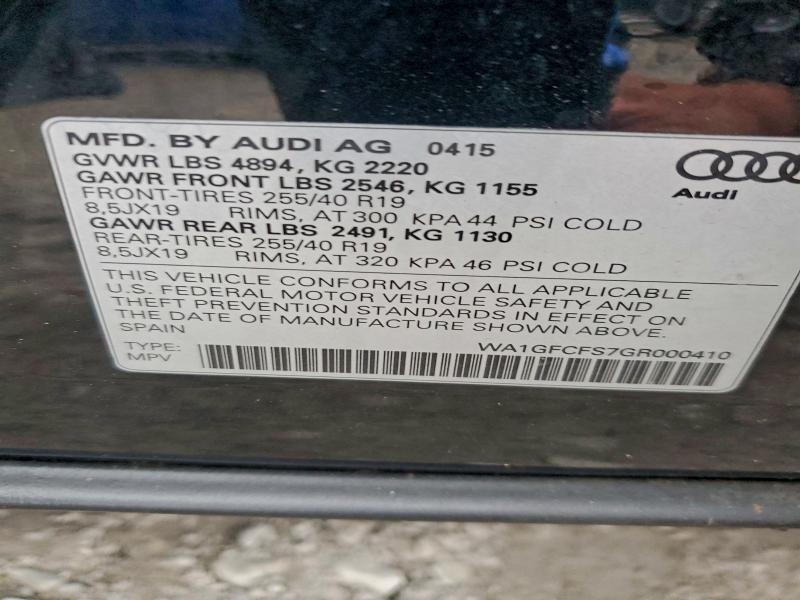 2016 AUDI Q3 PRESTIG #3315831346