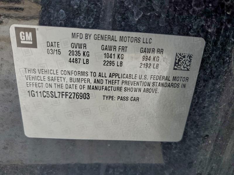 2015 CHEVROLET MALIBU 1LT #3316809419