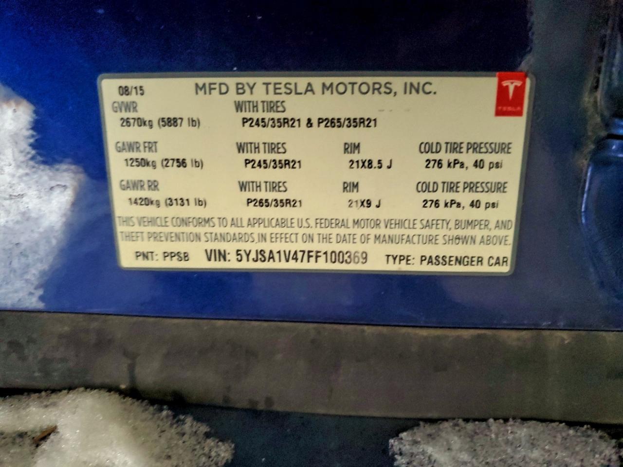 TESLA MODEL S P90D