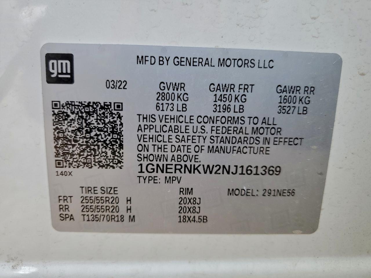 CHEVROLET TRAVERSE HIGH COUNTRY