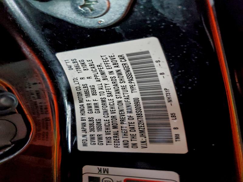 2011 HONDA INSIGHT EX #3318854031