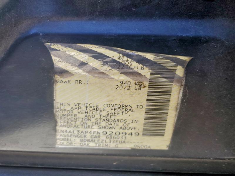 2015 NISSAN ALTIMA 2.5 #3310347953