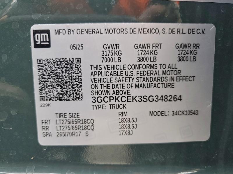 2025 CHEVROLET SILVERADO #3305609793