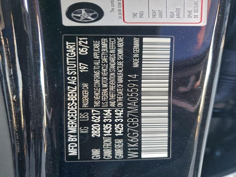 2021 MERCEDES-BENZ S 580 4MAT #3305725720