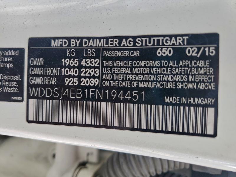 2015 MERCEDES-BENZ CLA 250 #3305404310