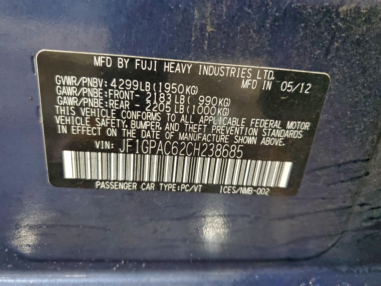 SUBARU IMPREZA PREMIUM