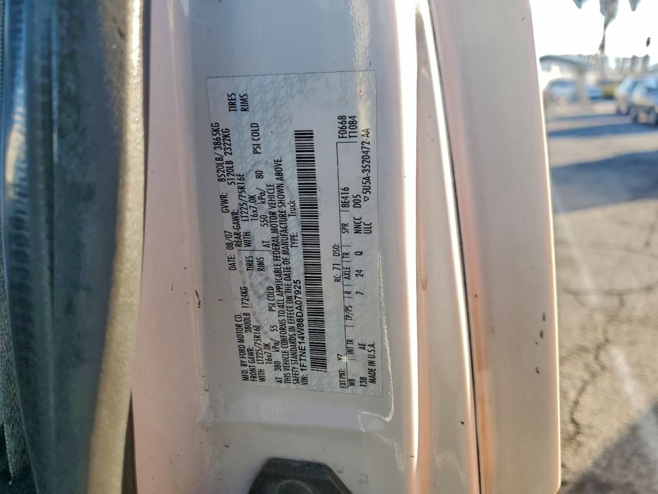 Lot #3302959621 2008 FORD ECONOLINE