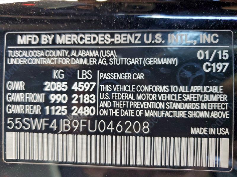 2015 MERCEDES-BENZ C 300 #3315873099