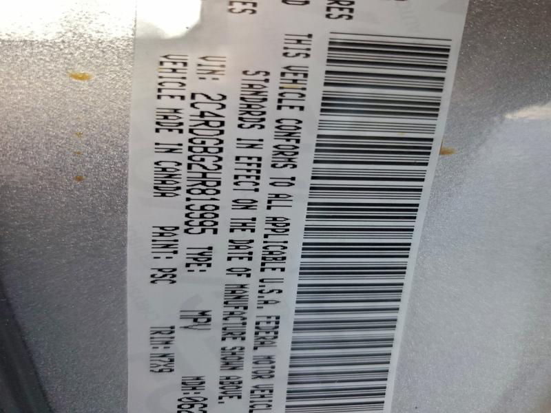 2017 DODGE GRAND CARA #3310345954