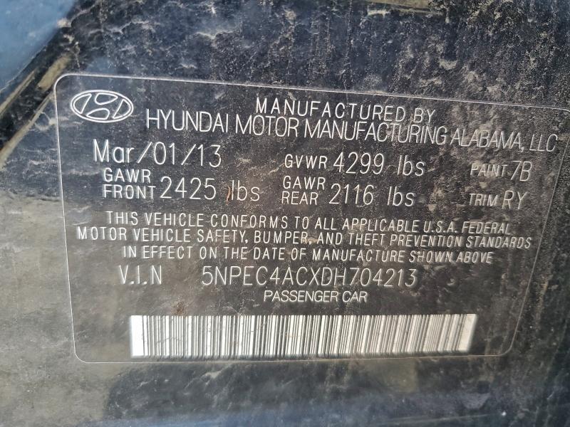 2013 HYUNDAI SONATA SE #3303879739