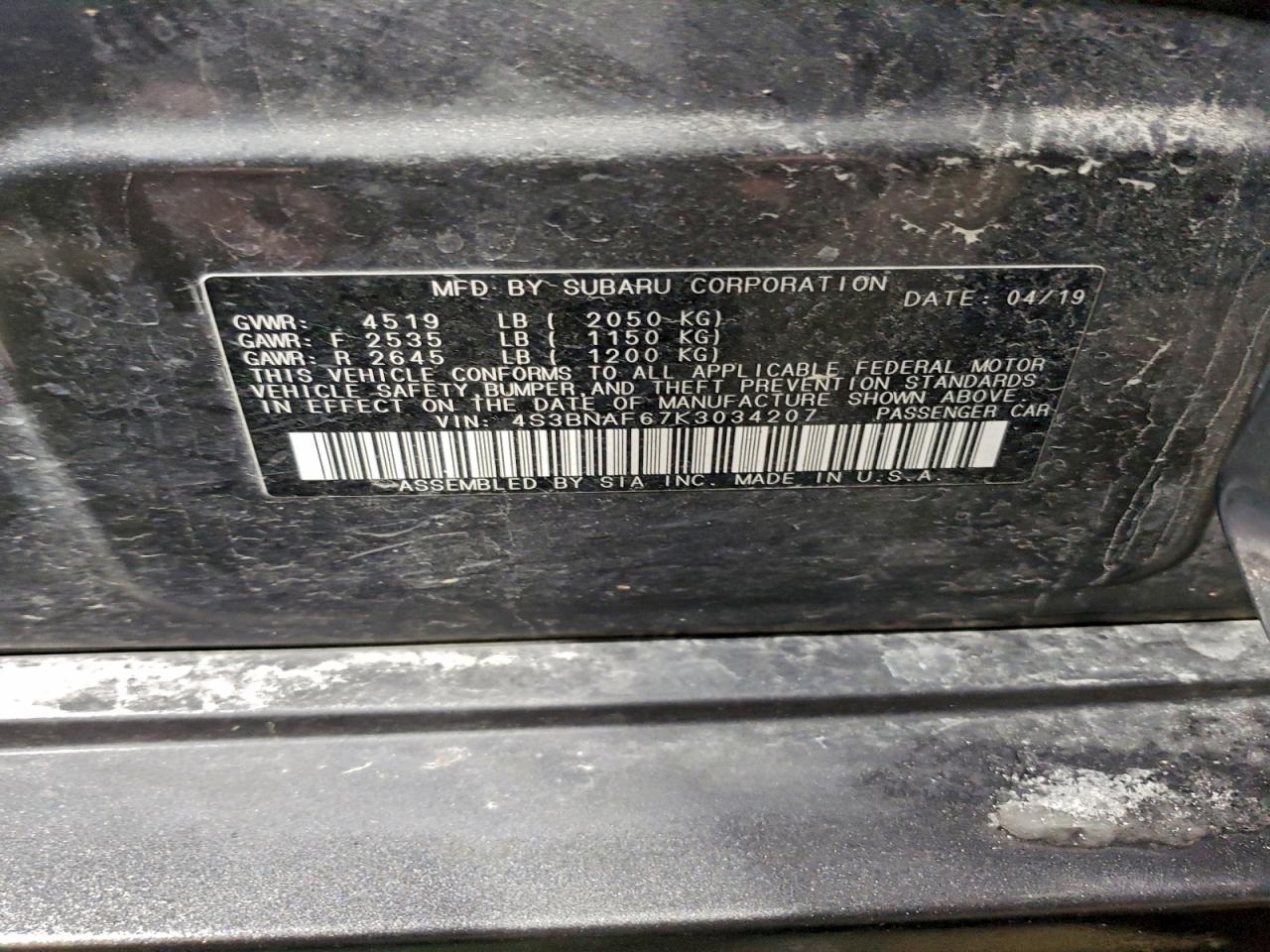 SUBARU LEGACY 2.5I PREMIUM