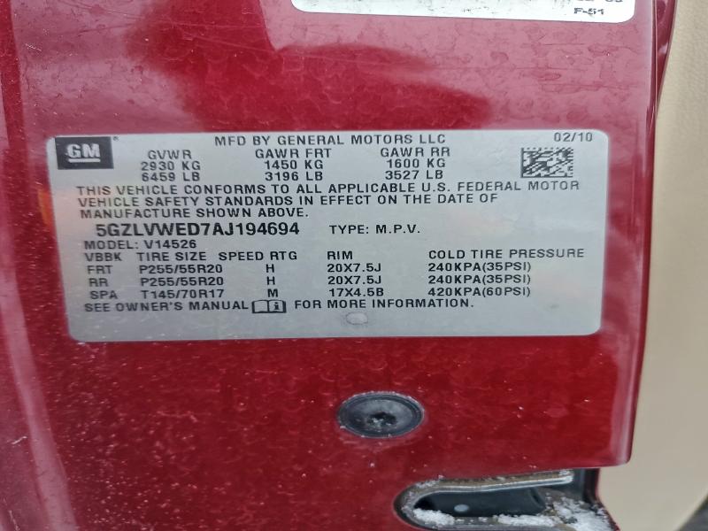 2010 SATURN OUTLOOK XR #3309392968