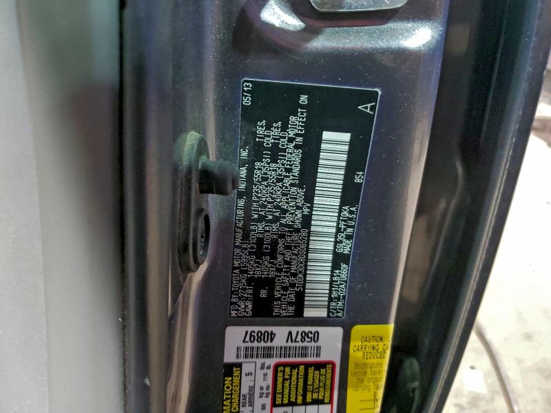 2013 TOYOTA SIENNA XLE #3304547437