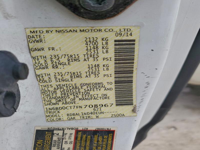 2015 NISSAN FRONTIER S #3312724296