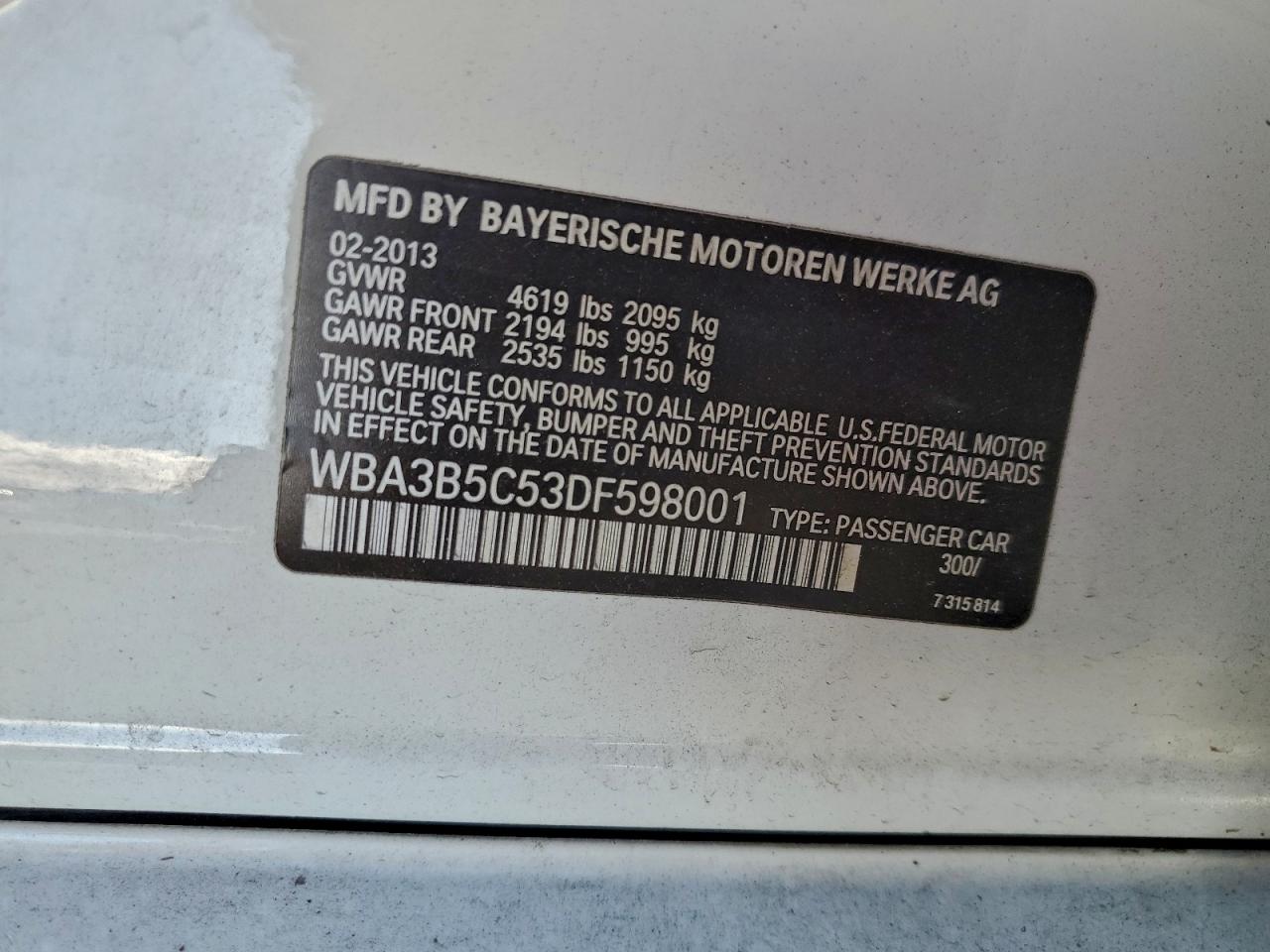 BMW 3 SERIES XI SULEV