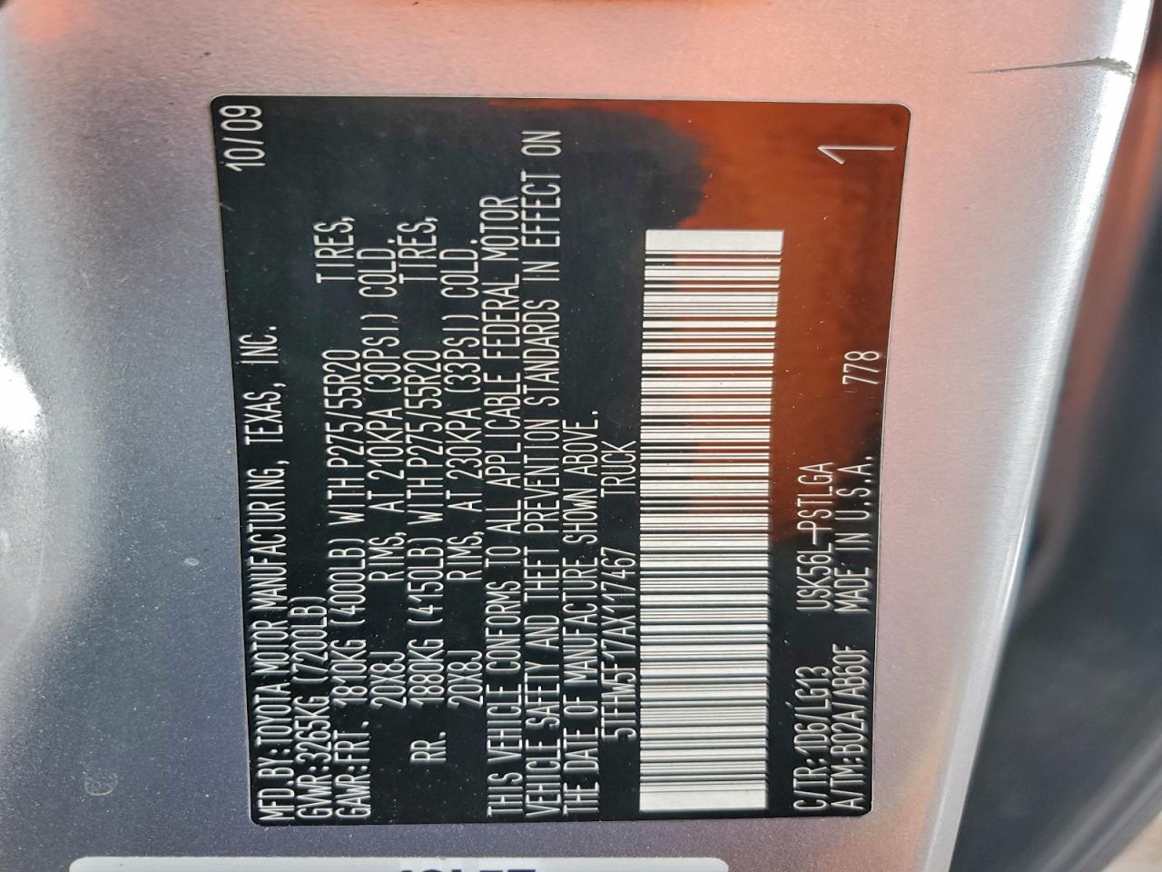 TOYOTA TUNDRA CREWMAX LIMITED