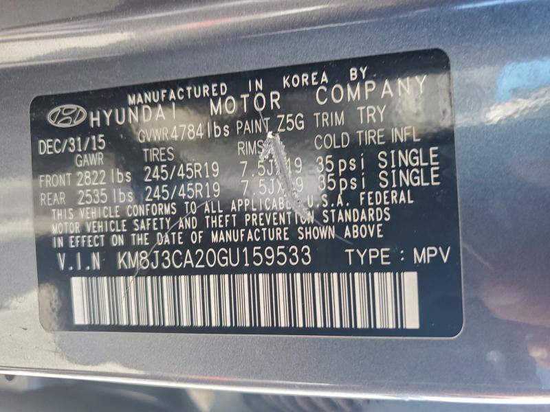 2016 HYUNDAI TUCSON LIM #3304908546