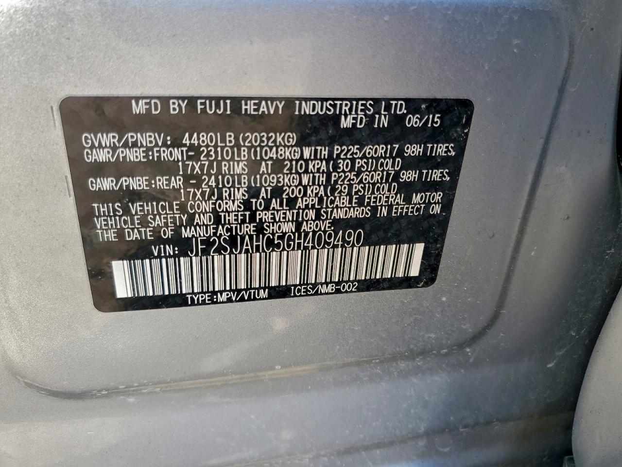 SUBARU FORESTER 2.5I LIMITED