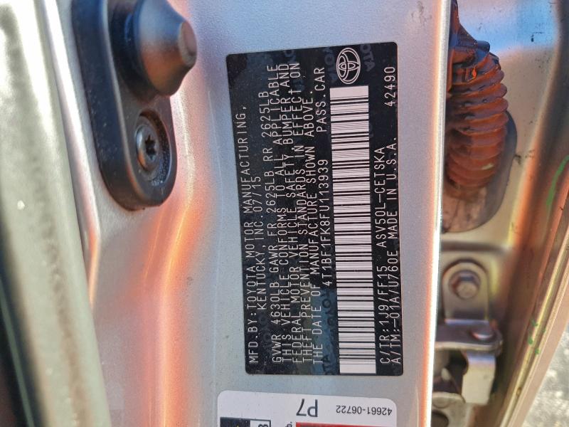 2015 TOYOTA CAMRY LE #3302843913