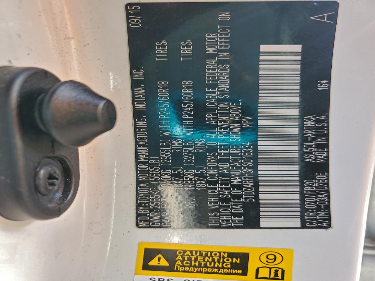 TOYOTA HIGHLANDER LE