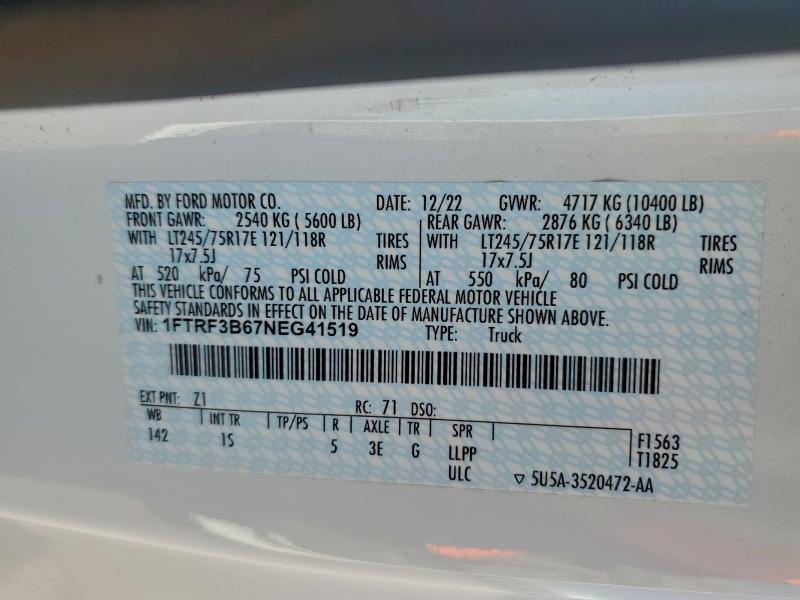 2022 FORD F350 SUPER #3304534465