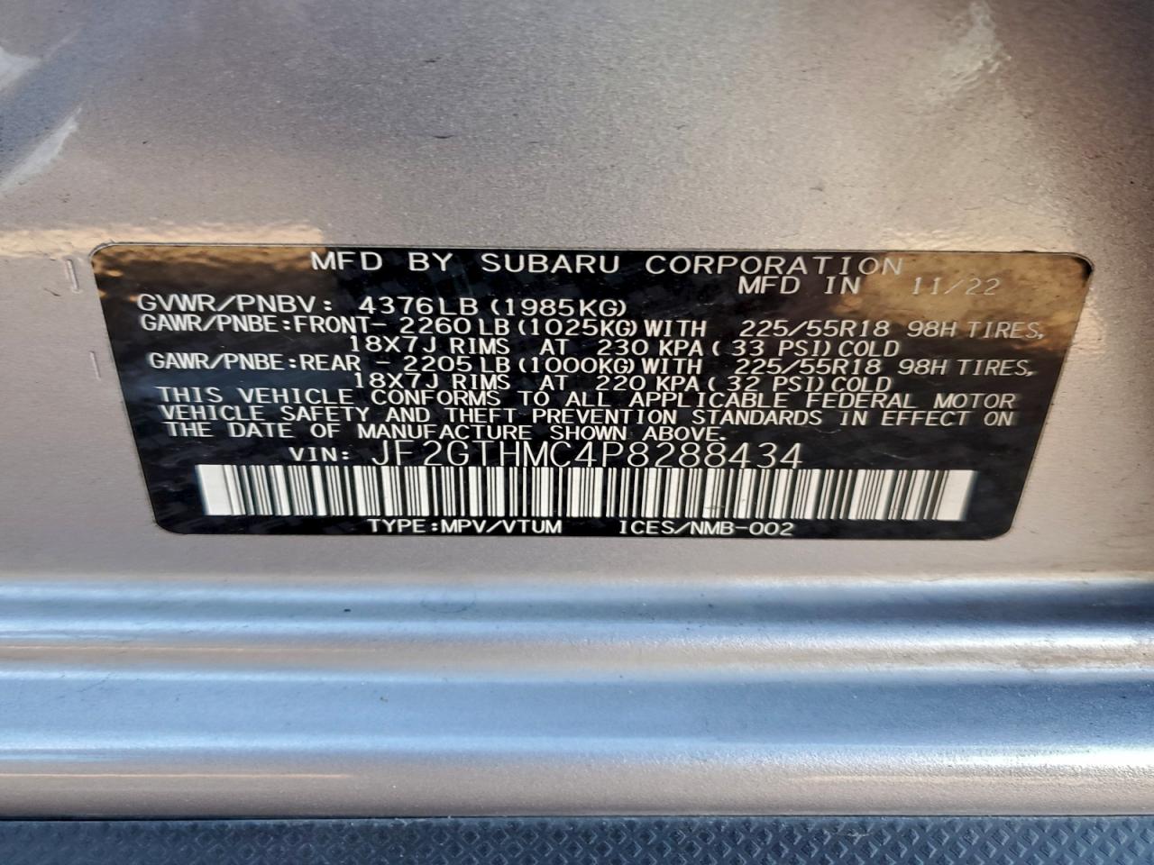 SUBARU CROSSTREK LIMITED