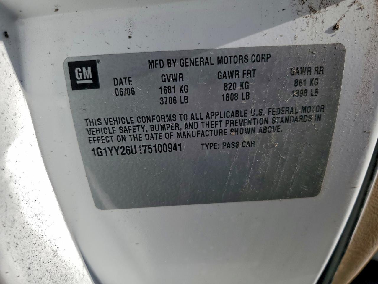 Lot #3305604882 2007 CHEVROLET CORVETTE