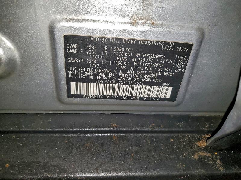 2013 SUBARU OUTBACK 2. #3309366977