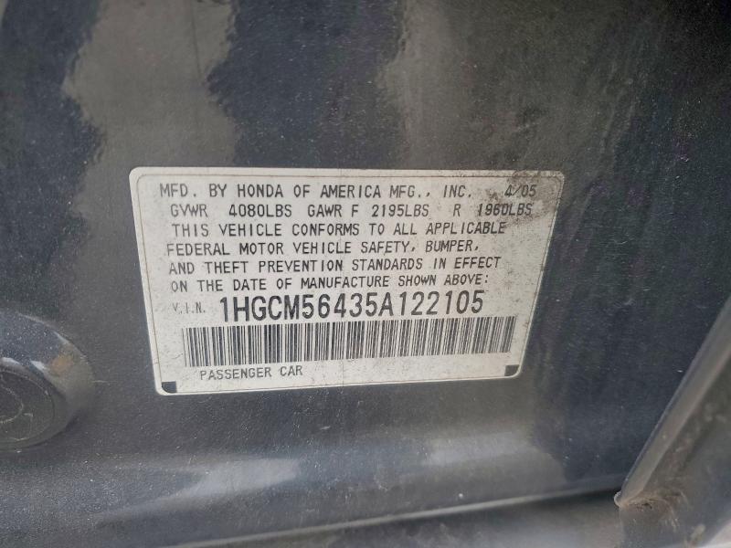 2005 HONDA ACCORD #3311571253