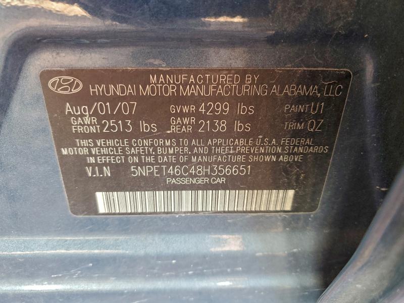 2008 HYUNDAI SONATA GLS #3302765415