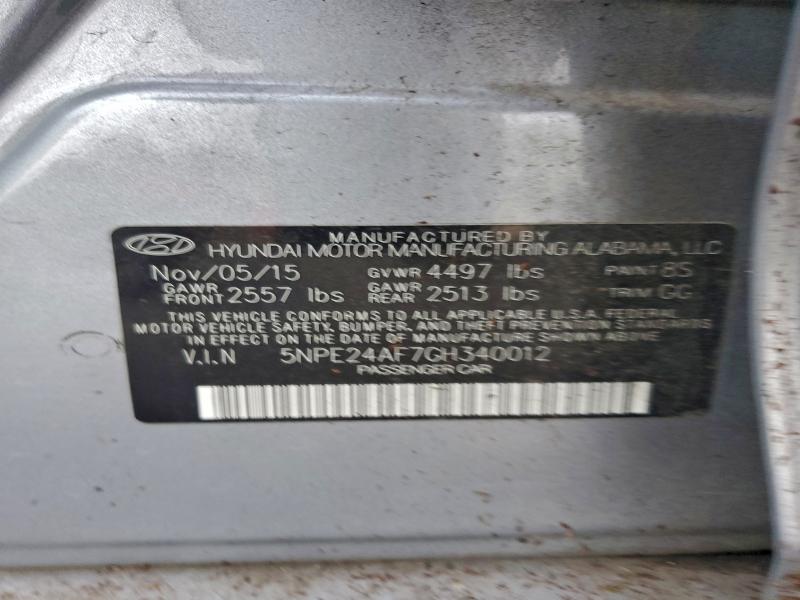 2016 HYUNDAI SONATA SE #3304502444