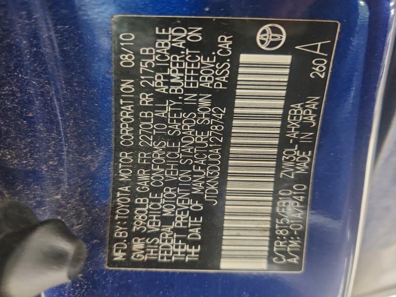 2010 TOYOTA PRIUS #3315639783