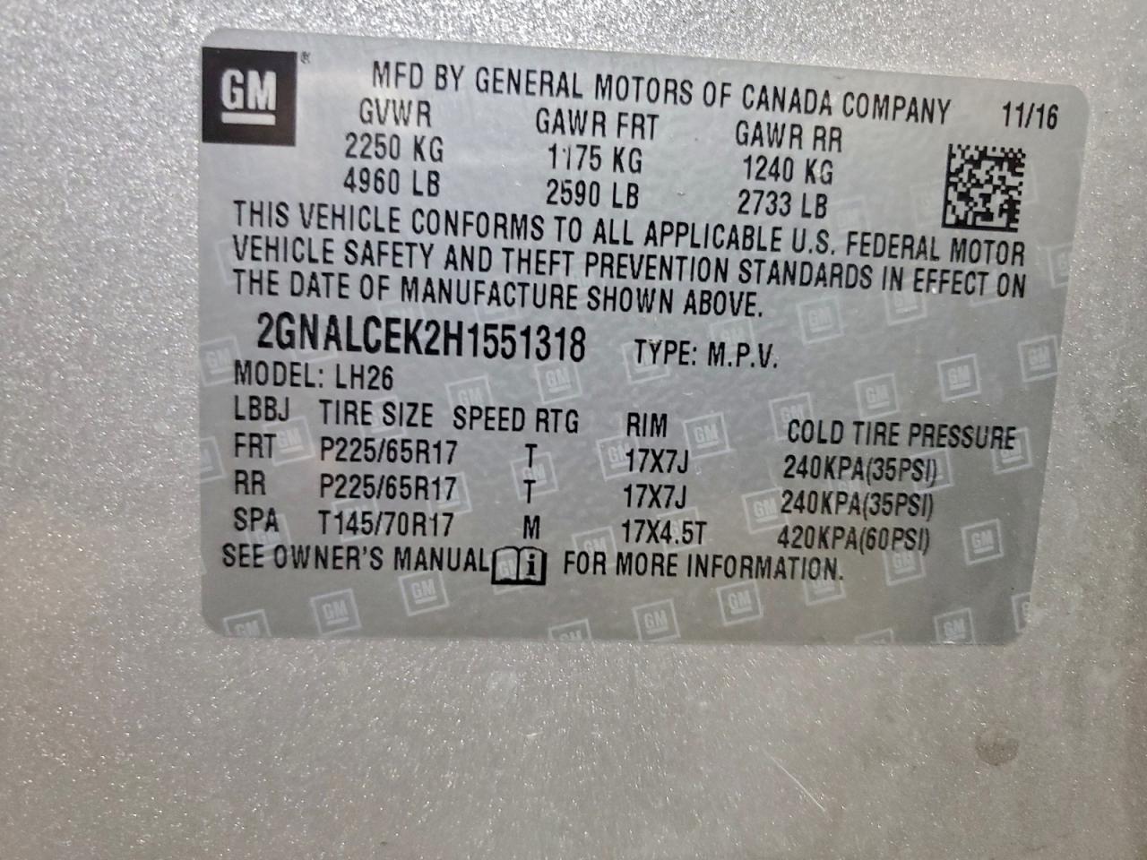 CHEVROLET EQUINOX LT