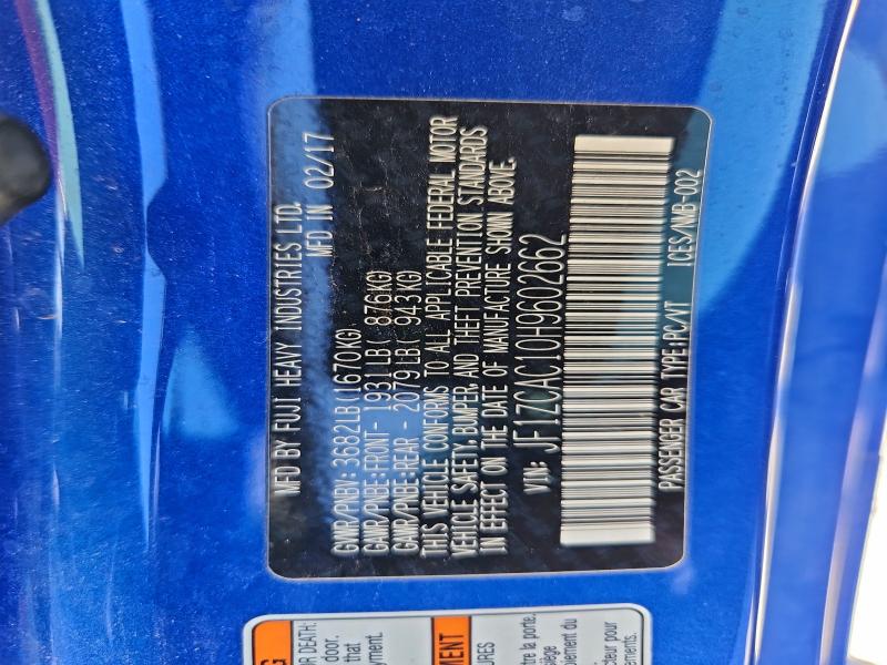 2017 SUBARU BRZ 2.0 LI #3315784356